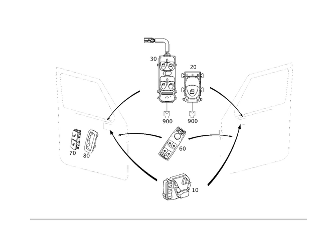 210820911064 - Electrical System: Switch for Mercedes-Benz: CLK430, E420, E430, G55 AMG, G550, G63 AMG Image image