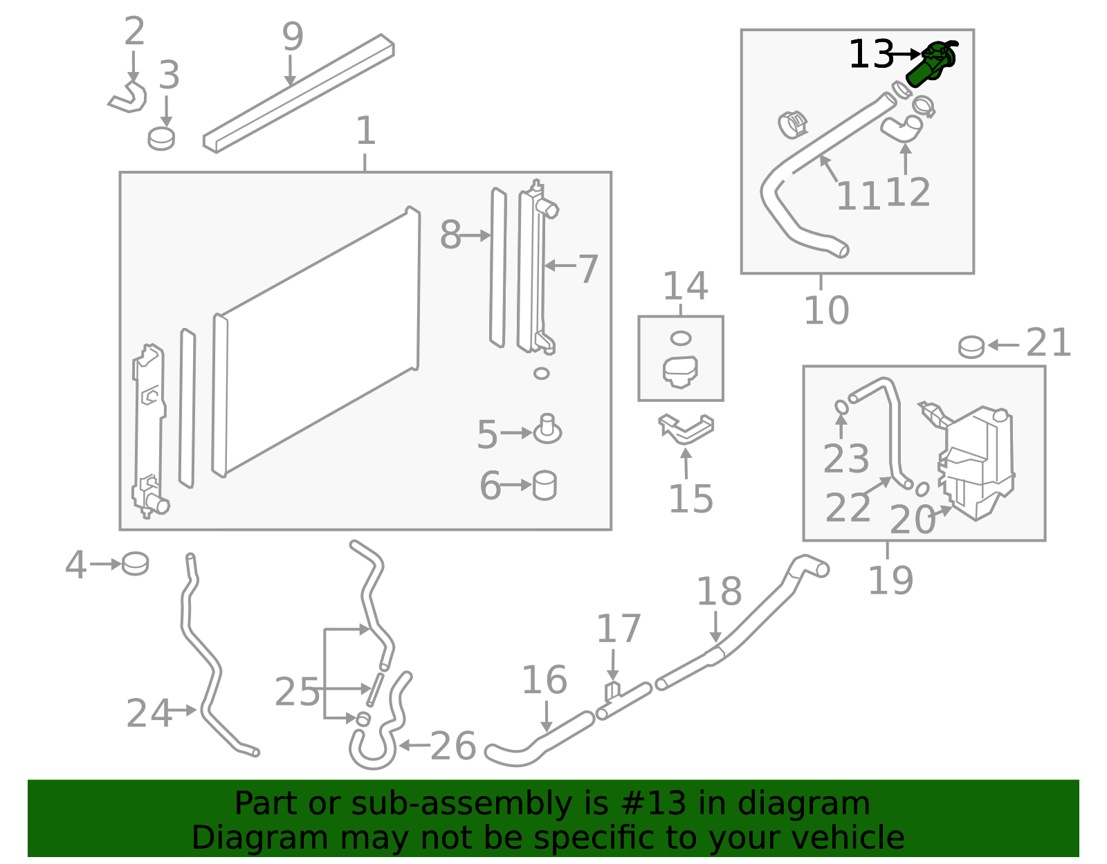 2009-2017 Nissan Engine Coolant Filler Neck 21517-JP00A | Nissan Parts Plus