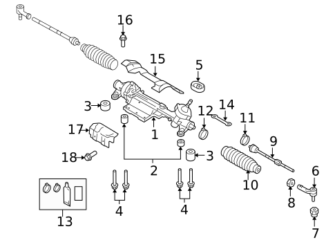 Steering Gear & Linkage for 2015 Volkswagen CC #0