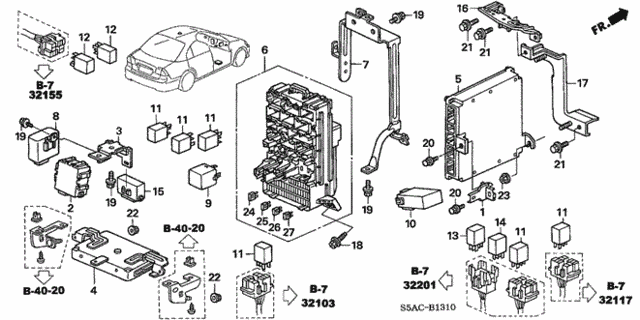 Control Unit (Cabin) for 2005 Honda Civic #0