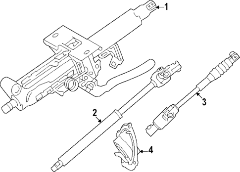 Steering Column Assembly for 2024 Lexus GX550 #1