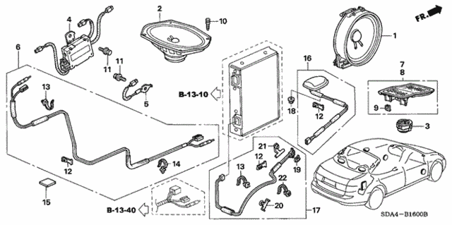 Radio Antenna - Speaker for 2006 Honda Accord #0