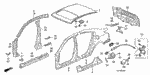 63125TK4A01 - Body/Air Conditioning: SEPARATOR, FR. PILLAR (UPPER) (OUTER) for Acura Image