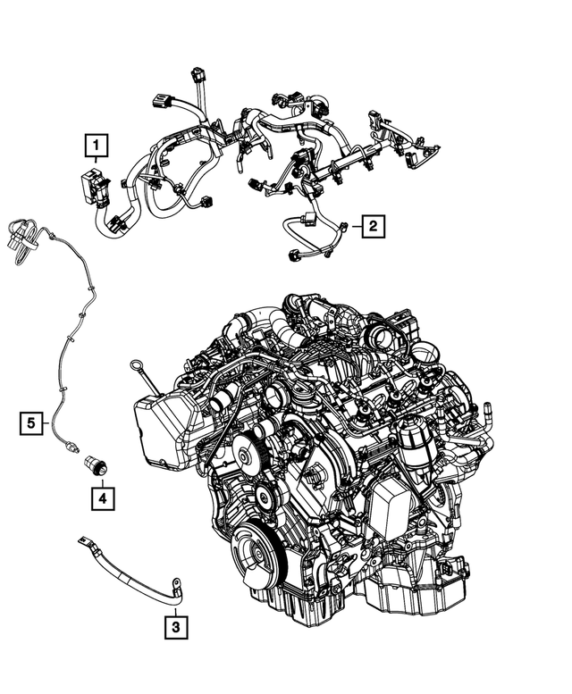 68164510AD - Electrical: Injector Wiring for Mopar Image