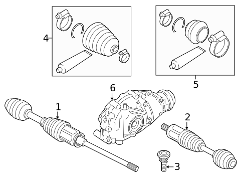 Drive Axles for 2016 BMW 650i Gran Coupe #0