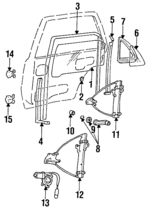 8340128001 - : Window Regulator for Hyundai Image
