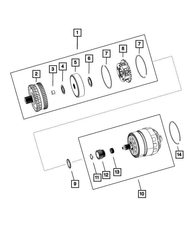 5078643AA - 62TE; 6-Speed; Automatic Transaxle: Thrust Needle Bearing for Mopar Image