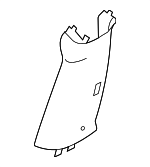 3C8867297C9B9 - Body: Lower Center Pillar Trim for Volkswagen Image