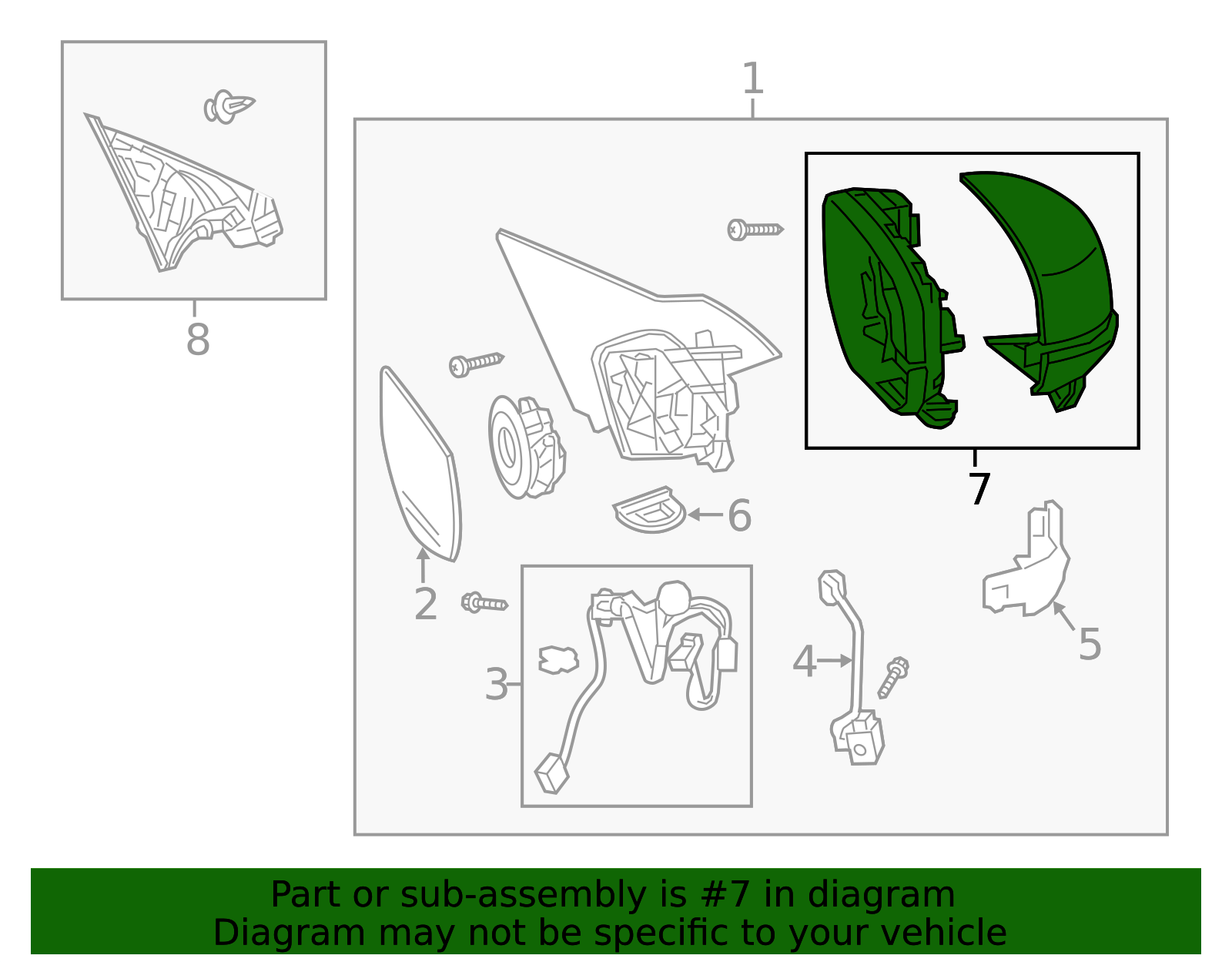 2013-2017 Honda Accord 13-17 Honda Accord EX, EX-L, & Tour Right
