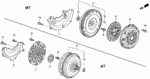 26251PE1J10 - Engine: PLATE, DRIVE for Honda Image