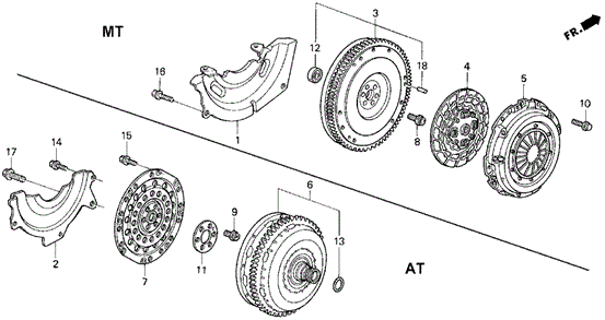 Clutch - Torque Converter for 1993 Honda Civic #0