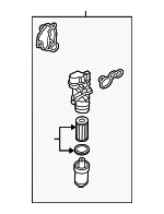 6F115397L - : Engine Oil Filter Housing for Audi: A3, A4, A4 Quattro, TT, TT Quattro, TTS Quattro Image