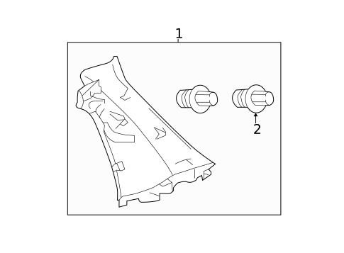 Interior Trim - Quarter Panels for 2017 Toyota Yaris #1