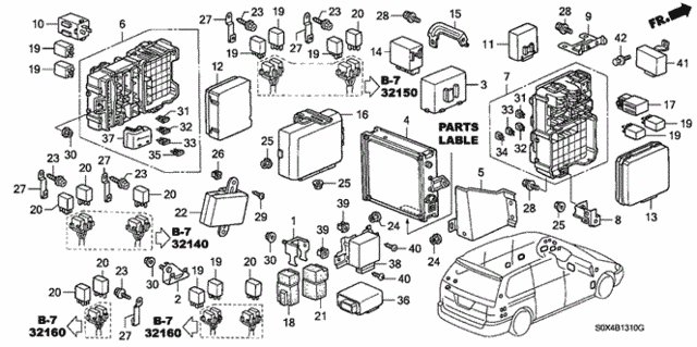 Control Unit (Cabin) for 2000 Honda Odyssey #0