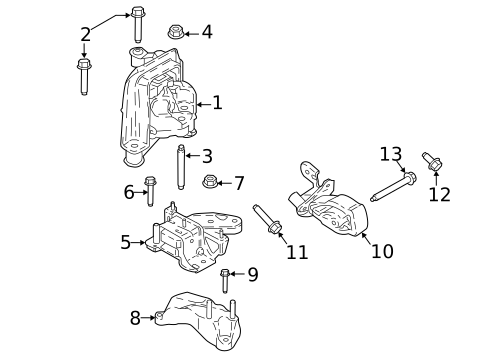 Engine & Trans Mounting for 2020 Ford EcoSport #0