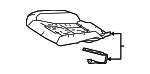 7150350260 - Body: Seat Cushion Pad for Lexus: LS500, LS500h Image