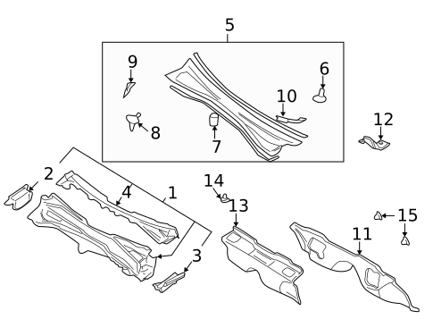 Cowl for 2002 Subaru Outback #0