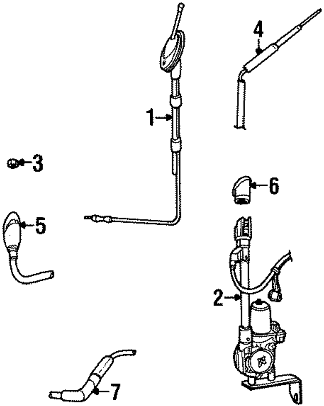 F2AZ18813A - Electrical: Antenna Assembly for Ford Image