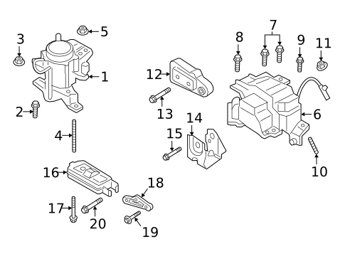 Engine & Trans Mounting for 2018 Lincoln Continental #0