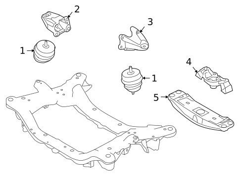 Engine & Trans Mounting for 2012 Hyundai Genesis #0