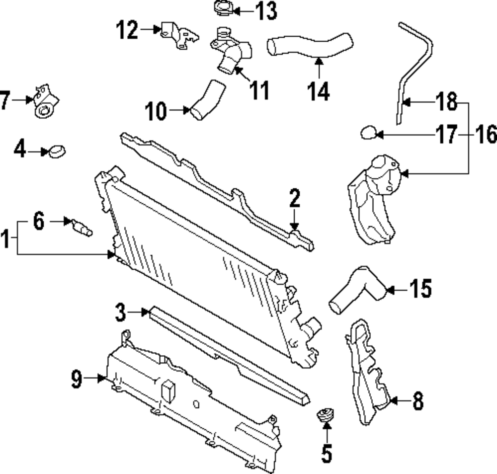 Gr86 Radiator Upgrade SU003-09083 - 2022-2024 Toyota GR86 - Radiator Assembly Lower Seal ...
