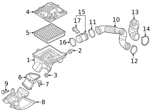Air Intake for 2011 Saab 9-5 #0