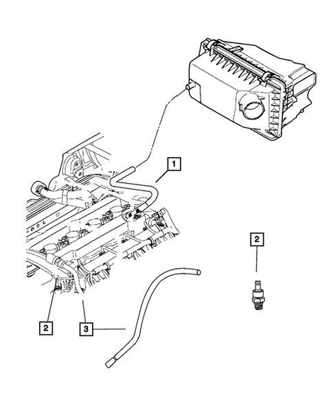 Crankcase Ventilation for 2010 Dodge Journey #1