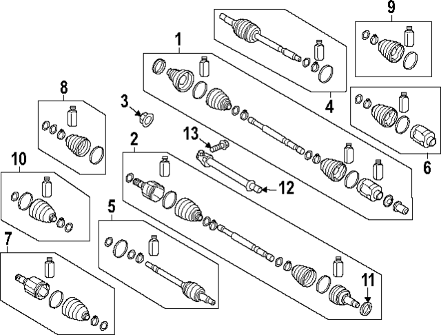 49500AT010 - : Axle Assembly for Kia Image