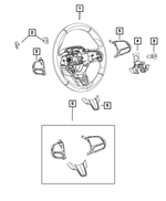 6VK49LK5AA - : Steering Wheel for Mopar Image