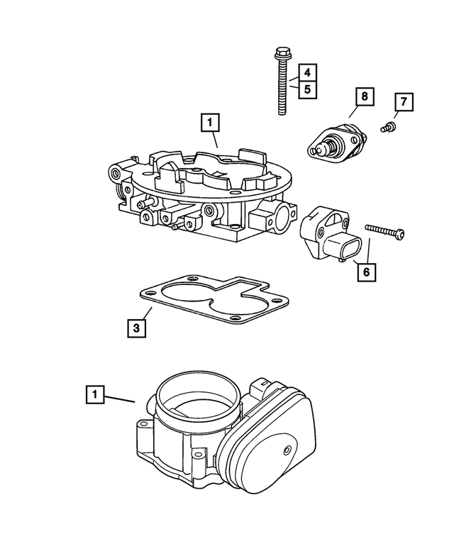 5114401AA - : Throttle Body for Mopar Image