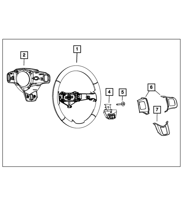 5SD98DX9AA - Steering: Steering Wheel for Mopar Image