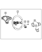 5LS76DX9AA - Steering: Steering Wheel for Chrysler: Town &amp; Country | Dodge: Avenger, Charger, Durango, Grand Caravan, Journey | Ram: C/V Image
