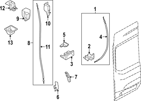 Lock & Hardware for 2025 Ford E-Transit #3