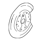 3516883 - : 1993-2004 Volvo Backing Plate for Volvo: 850, C70, S70, V70 Image