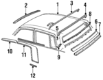 12393701 - Body: Roof Cover for Cadillac: Seville Image