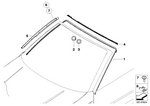 51718233413 - : Molding Upper for BMW Image
