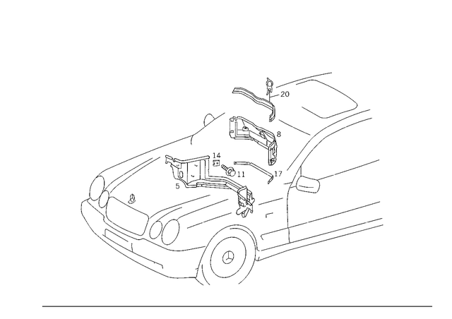 2026280455 - Front Panel: Partition for Mercedes-Benz Image image