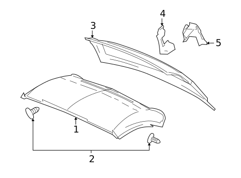 Interior Trim - Top for 2005 Chevrolet SSR #0