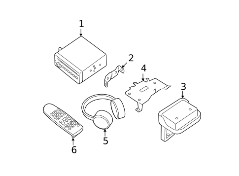 Entertainment System Components for 2008 Nissan Quest #0