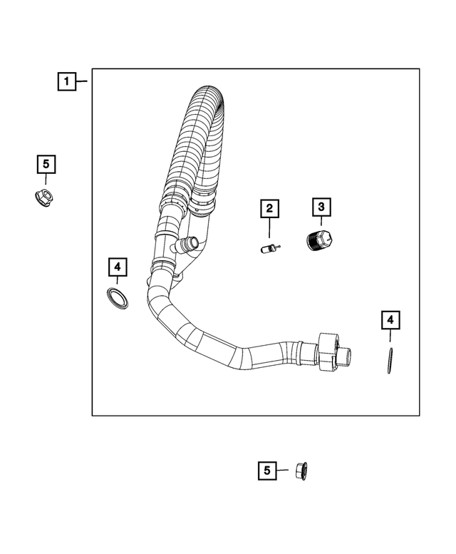 « 68142218AA – Air Conditioners and Heaters : Conduite De Climatisation Joint pour Mopar Image »