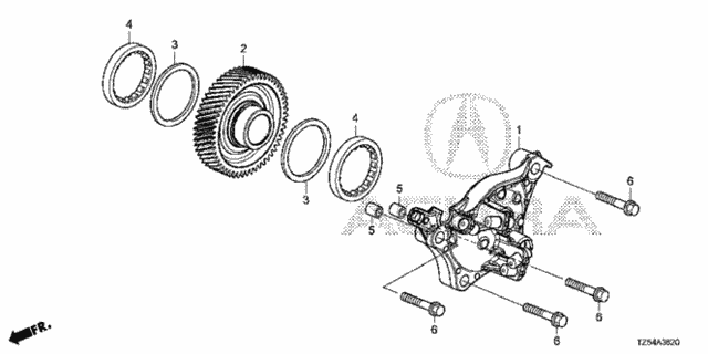 AT Idle Shaft (DCT) for 2017 Acura MDX #0