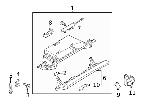 Glove Box for 2016 Porsche Panamera #1
