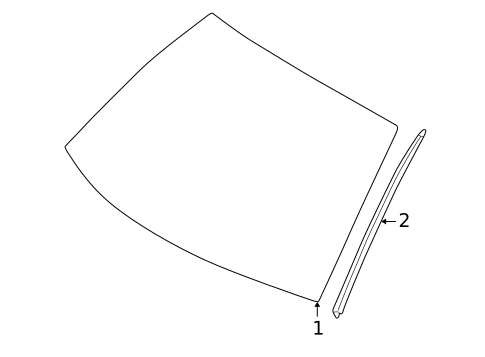 Glass - Windshield for 2000 BMW 323Ci #0