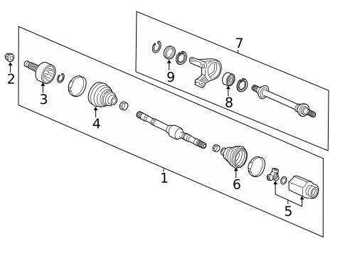 Drive Axles for 2017 Honda Civic #0