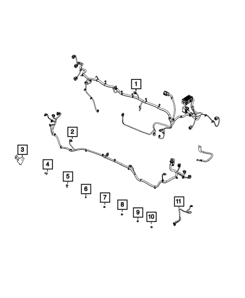 Wiring, Headlamp to Dash for 2021 Ram 1500 #3