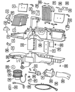 4886383AA - Air Conditioning &amp; Heater: Air Recirculating Housing for Dodge: Ram 1500, Ram 2500, Ram 3500 Image