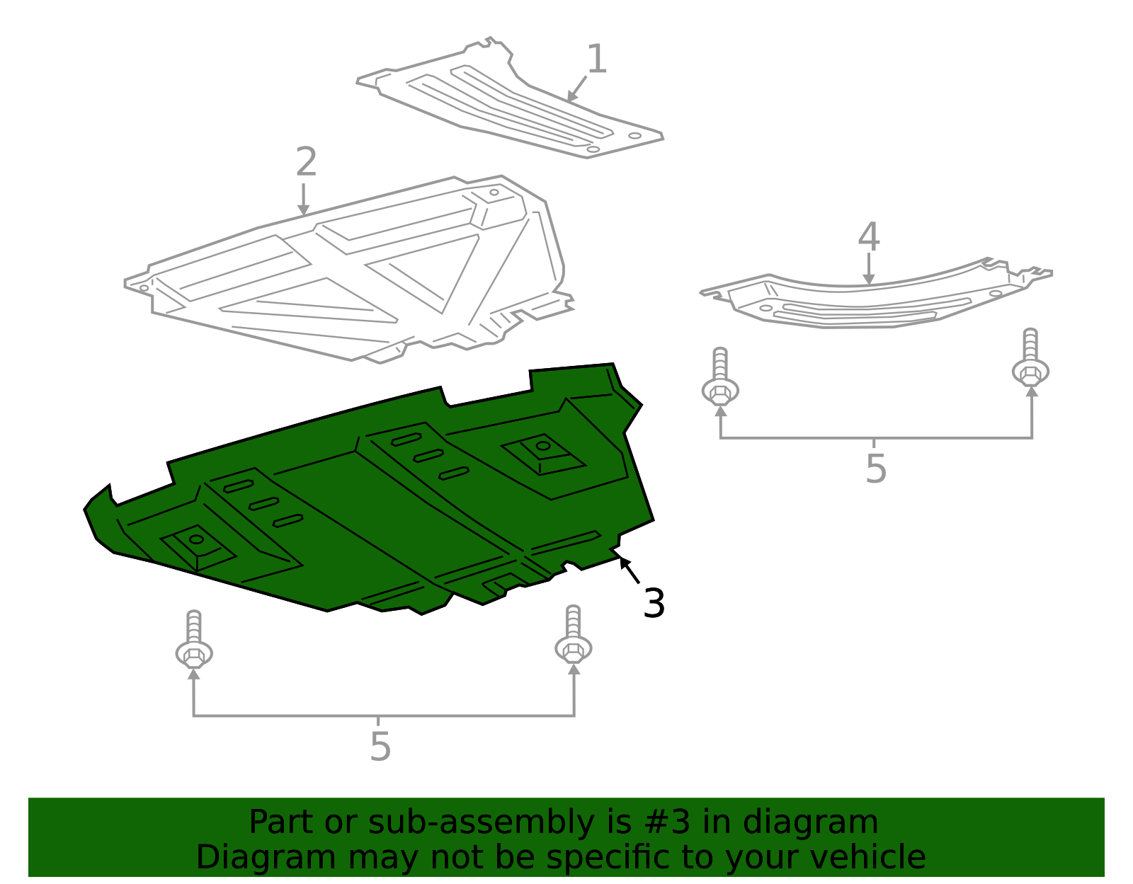KB3Z-5D032-B - Skid Plate 2019-2023 Ford Ranger | Ford Parts Direct