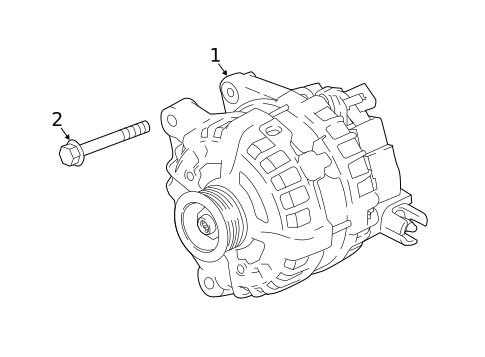 Alternator for 2020 Land Rover Defender 90 #0