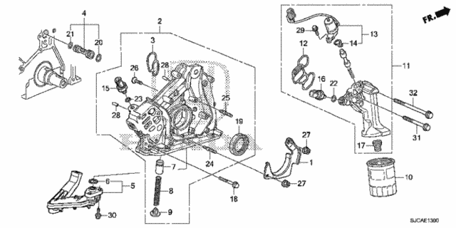 Oil Pump - Oil Strainer for 2014 Honda Ridgeline #0