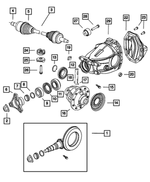 52114060AC - Rear Axle: Ring And Pinion Gear Package for Mopar Image